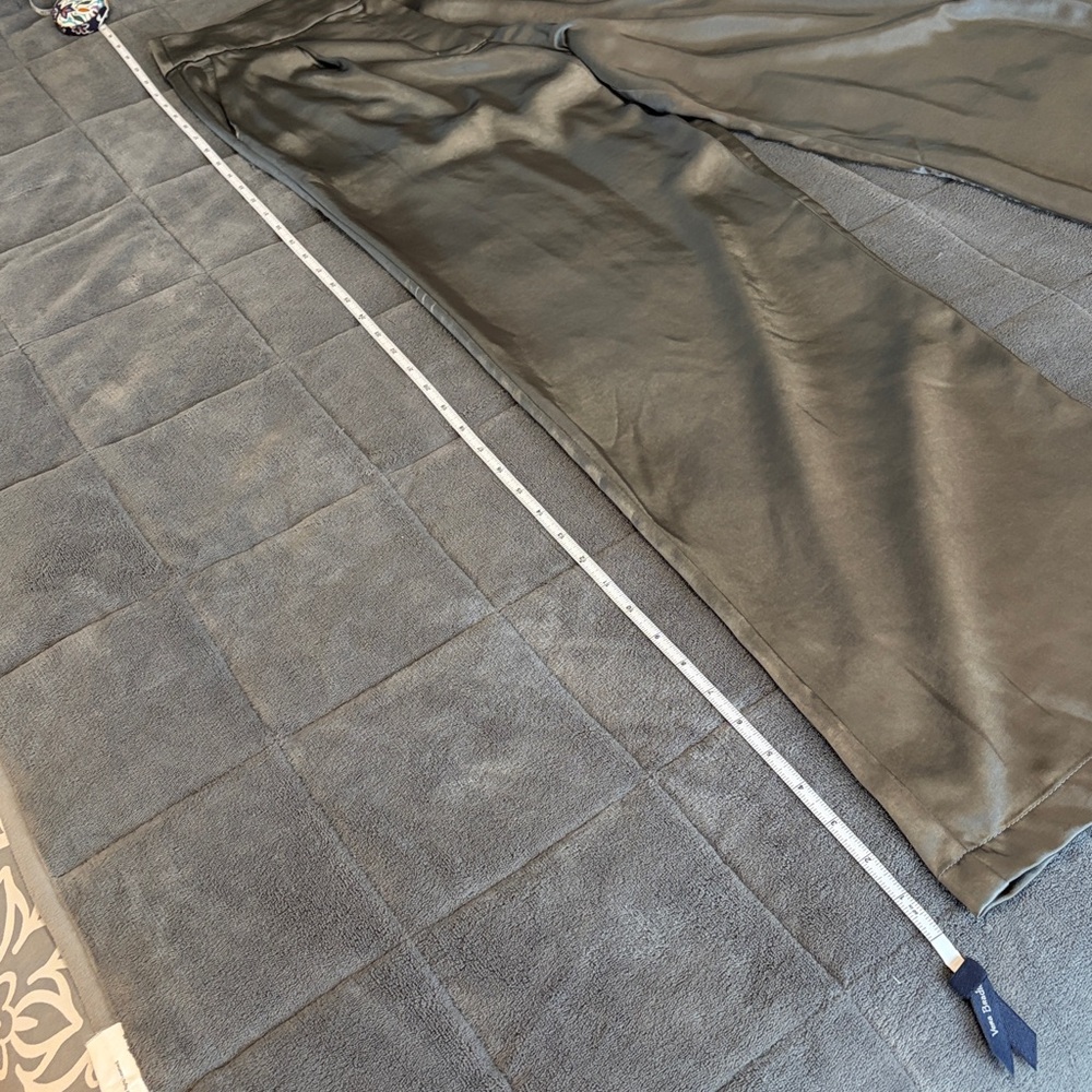 Line+Dot Gray Satin Pants - Picture 2 of 5